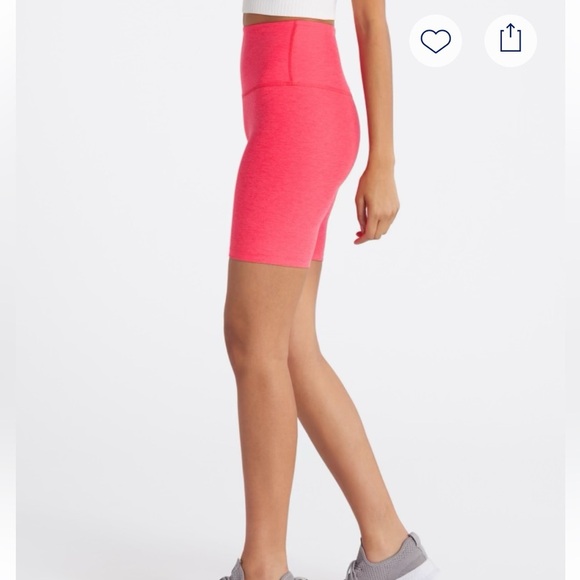 BEYOND YOGA Spacedye Keep Pace Pocket 7" Biker Short pink size large - Picture 11 of 13